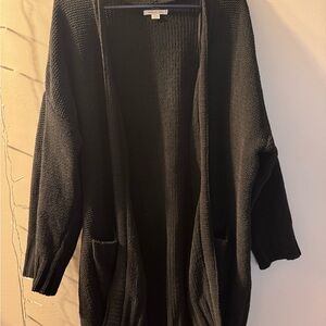 American Eagle Outfitters Black Knit Cardigan